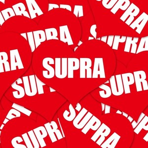 SUPRA HEART RED STICKER - スープラ ハート レッド ステッカー / TOYOTA トヨタ 2JZ JDM ドリフト USDM EASYSICKS イージーシックス