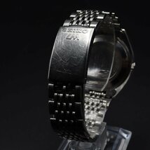 R5.10月OH済 SEIKO LOAD MATIC LM セイコー ロードマチック 5606-7010 自動巻き 25石 黒変わり文字盤 諏訪工場 デイト 純正ブレス メンズ_画像5