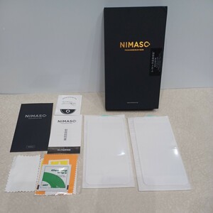 f37 NIMASO ガラスフィルム iPhone8 plus/7plus用 超簡単貼り付け 強化ガラス 全面保護 フィルム フルカバー ガイド枠付き 2枚セット