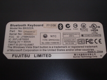 [送料無料 即決] Fujitsu 富士通 Bluetooth キーボード BK022A ジャンク _画像4