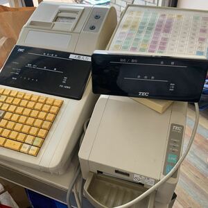 ジャンク品 東芝TEC 電子レジスター チケットレジスター FS-1280 RTP-50 ドロワー DRWAP-80Wセット