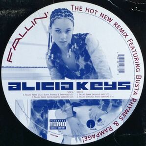 ■Alicia Keys（アリシア・キーズ）｜Fallin' Remix ＜12' 2001年 US盤＞feat. Busta Rhymes & Rampageの画像3