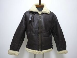MILITARY CLOTHING U.S.AIR FORCE B-3 L size / ミリタリークロージング ムートン フライトジャケット 革ジャン 米軍レプリカ メンズ