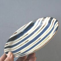 中皿 小皿 5枚 藍縞 取り皿 伝統的な和柄_画像4