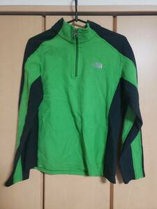 NORTHFACE ノースフェイス フリース USED 緑黒 L BOYS (スウェット)