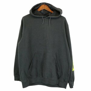 Carhartt カーハート パーカー フーディー 袖プリント 大きいサイズ ブラック (メンズ XL) 中古 古着 O5323