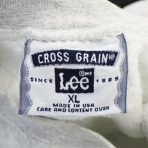 90年代 USA製 Lee リー 企業ロゴ スウェット KPMG グレー (メンズ XL) 中古 古着 O5468_画像9