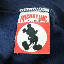 90年代 USA製 MICKEY INC ドナルドダック スウェット キャラクタープリント DISNEY ディズニー ネイビー (メンズ M) 中古 古着 O5449_画像6