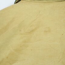 70年代 USA製 FILSON フィルソン オイルド ハンティングジャケット チンストラップ ベージュ (メンズ 44) 中古 古着 O5496_画像3
