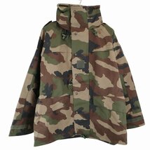 デッドストック 2000年代 フランス軍 FRENCH ARMY GORE-TEX パーカー ミリタリー ユーロ CCEカモ (メンズ 120L) 中古 古着 O6244_画像1