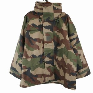 デッドストック 2000年代 フランス軍 FRENCH ARMY GORE-TEX パーカー ミリタリー ユーロ CCEカモ(メンズ 120L) 中古 古着 O6242