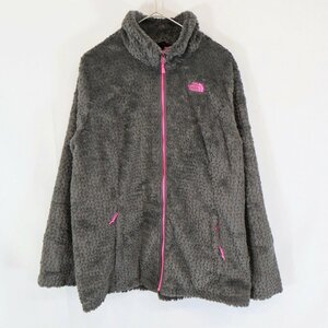 SALE/ THE NORTH FACE ノースフェイス フリースジャケット 防寒 大きいサイズ キャンプ ワンポイントロゴ グレ－(レディース XL) N6201