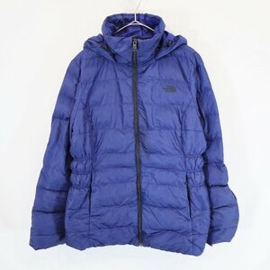 SALE/ THE NORTH FACE ノースフェイス フード付き ダウンジャケット 防寒 登山 キャンプ アウトドア ブルー (レディース L) N6263