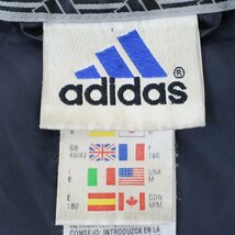 SALE/ 90年代 adidas アディダス ダウンジャケット 防寒 防風 ワンポイントロゴ ライン系 ネイビー (メンズ Ｍ) 中古 古着 N6253_画像7