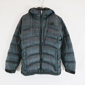 SALE/ THE NORTH FACE ノースフェイス ダウンジャケット 防寒 防風 アウトドア タータンチェック柄 グリーン (レディース S) N6696