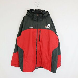 SALE/ Columbia コロンビア OMNI-TECH ナイロンジャケット マウンテンパーカー 防水 アウトドア キャンプ レッド (メンズ XXL) N7679