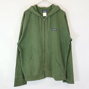 SALE/ 2000年代〜 patagonia パタゴニア ORGANIC COTTON スウェット パーカー アウトドア キャンプ 登山 カーキ (メンズ L) N7703