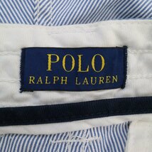SALE/ Polo by Ralph Lauren ポロバイラルフローレン ショートパンツ カーゴポケット ストライプ ブルー (メンズ 33) 中古 古着 N8607_画像10