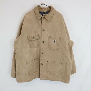 SALE/ Carhartt カーハート チョアコート ワーク 防寒 ベージュ (メンズ 2XL相当) 中古 古着 N8640