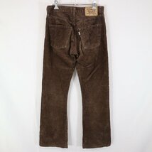 SALE/ 90年代 イタリア製 Levi's リーバイス 555 コーデュロイ パンツ アメカジ ユーロ ブラウン (メンズ 30X34) 中古 古着 N9035_画像2