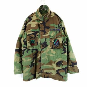 SALE/ 米軍実物 U.S.ARMY M‐65 3rd フィールドジャケット ミリタリー 戦闘服 アウター ウッドランドカモ (メンズ XL相当) N9354