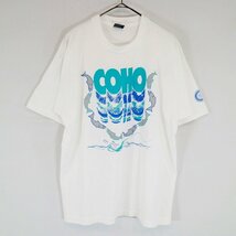 SALE/ 90年代 FRUIT OF THE LOOM フルーツオブザルーム イラストプリント 半袖Ｔシャツ シングルステッチ ホワイト (メンズ XL) N9834_画像1