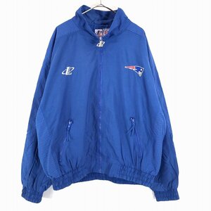 SALE/ LOGO AUTHENTIC NFL ニューイングランド ペイトリオッツ ナイロンジャケット リップストップ スポーツ ブルー (メンズ XL) O0083