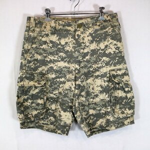 SALE/ 民間品 U.S.ARMY カーゴ ショートパンツ ミリタリー 戦闘服 デジタルタイガーカモ (メンズ S-R) 中古 古着 O0317