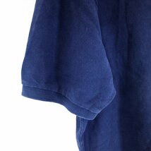 SALE/ Polo by Ralph Lauren ポロバイラルフローレン 半袖 ポロシャツ 刺繍 アメカジ ワンポイントロゴ ネイビー (メンズ XL) O0504_画像3