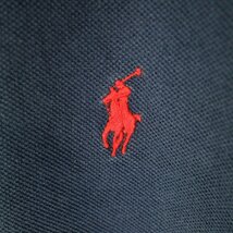 SALE/ Polo by Ralph Lauren ポロバイラルフローレン 半袖 ポロシャツ 刺繍 アメカジ ワンポイントロゴ ネイビー (メンズ XL) O0504_画像5