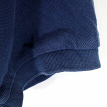 SALE/ Polo by Ralph Lauren ポロバイラルフローレン 半袖 ポロシャツ 刺繍 アメカジ ワンポイントロゴ ネイビー (メンズ XL) O0504_画像4