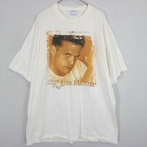 SALE/ 90年代 All Sports オールスポーツ ルイス ミゲル 人物プリント 半袖Ｔシャツ シングルステッチ ホワイト (メンズ XL) O0794_画像1