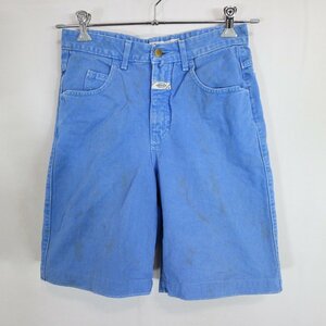 SALE/ GIRBAUD ジルボー デニム ショートパンツ バギー ブルー (レディース 9/10) 中古 古着 O1046