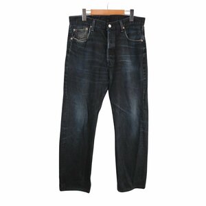 90年代 USA製 Levi's リーバイス 501 デニムパンツ ブラックデニム アメカジ ブラック (メンズ W34/L34) 中古 古着 O8084