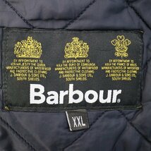 Barbour バブアー インターナショナル キルティングジャケット 防寒 大きいサイズ ユーロ ブラック (メンズ XXL) 中古 古着 O8402_画像4