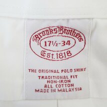 Brooks Brothers ブルックスブラザーズ ボタンダウン 長袖シャツ アメカジ フォーマル ホワイト (メンズ 17 1/2) 中古 古着 O6683_画像5