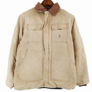 Carhartt カーハート トラディショナルコート 防寒 ワーク 中綿 ベージュ (メンズ L相当) 中古 古着 O6697