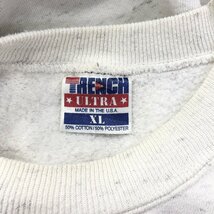 90年代 USA製 TRENCH NFL バッファロー・ビルズ スウェット プロチーム ホワイト (メンズ XL) 中古 古着 O7206_画像8