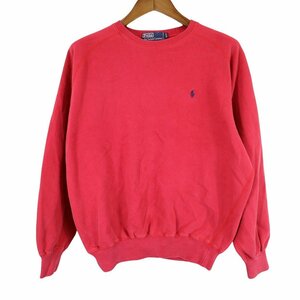 Polo by Ralph Lauren ポロバイラルフローレン ワンポイントロゴ スウェット レッド (メンズ M) 中古 古着 O8883