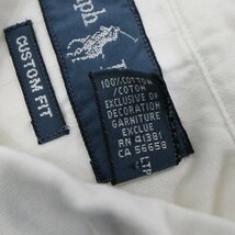 RALPH LAUREN ラルフローレン ワンポイントロゴ 半袖シャツ ホワイト (メンズ S) 中古 古着 O8938_画像4