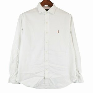 Polo by Ralph Lauren ポロバイラルフローレン 長袖シャツ アメカジ フォーマル ホワイト (メンズ 17 34/35) 中古 古着 O9005