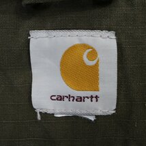 Carhartt カーハート アクティブジャケット 大きいサイズ ワーク ダック地 ワンポイントロゴ ブラウン (メンズ 4XL) 中古 古着 O3513_画像10