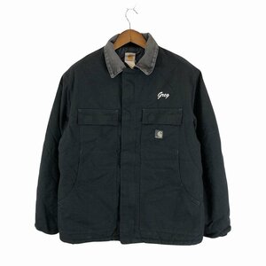 Carhartt カーハート ワークジャケット ワーク アメカジ ブラック (メンズ - XLサイズ相当) 中古 古着 O7705