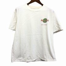 ハードロックカフェ グラフィックプリント 半袖Ｔシャツ アメカジ ホワイト (メンズ XLサイズ相当) 中古 古着 O9247_画像1