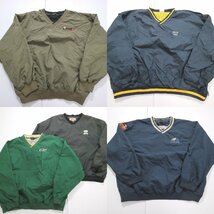 ◎ナイロンプルオーバージャケット set カラー系 シンプル 他 (メンズ2XL) 5枚セット まとめ売り 古着卸 1円スタート JA4 MQ1152_画像1