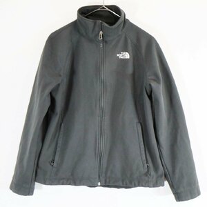 THE NORTH FACE ノースフェイス ソフトシェル ジャケット アウトドア キャンプ アウター ブラック ( レディース M ) 中古 古着 N2417