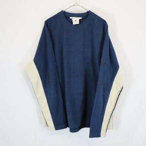 00s Columbia コロンビア フリース プルオーバー アウトドア キャンプ 防寒 裏地フリース ネイビー ( メンズ XL ) 中古 古着 N3766