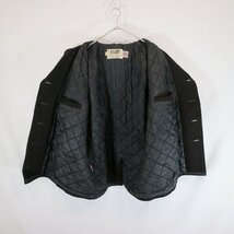 90s USA製 Schott ショット U.S.740N PEA JACKET ウール Ｐコート アウター アメリカ海軍 防寒 ブラック ( メンズ 44 ) 中古 古着 N4207_画像7