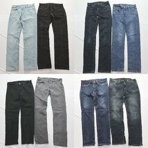 ◎リーバイス511デニムパンツ set ブラック インディゴ 他 (メンズW33/W32) 8枚セット まとめ売り 古着卸 1円スタート DP8 MQ2030_画像1