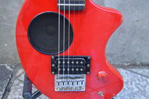 C892 現状品 中古 FERNANDES フェルナンデス ZO-3 エレキギター 赤 C ケース付_画像4